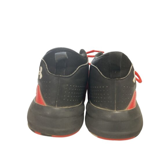 Under Armour 3023533 Lockdown 5 Youth size 5Y Red Black Mesh Basketball sneakers - Picture 4 of 8